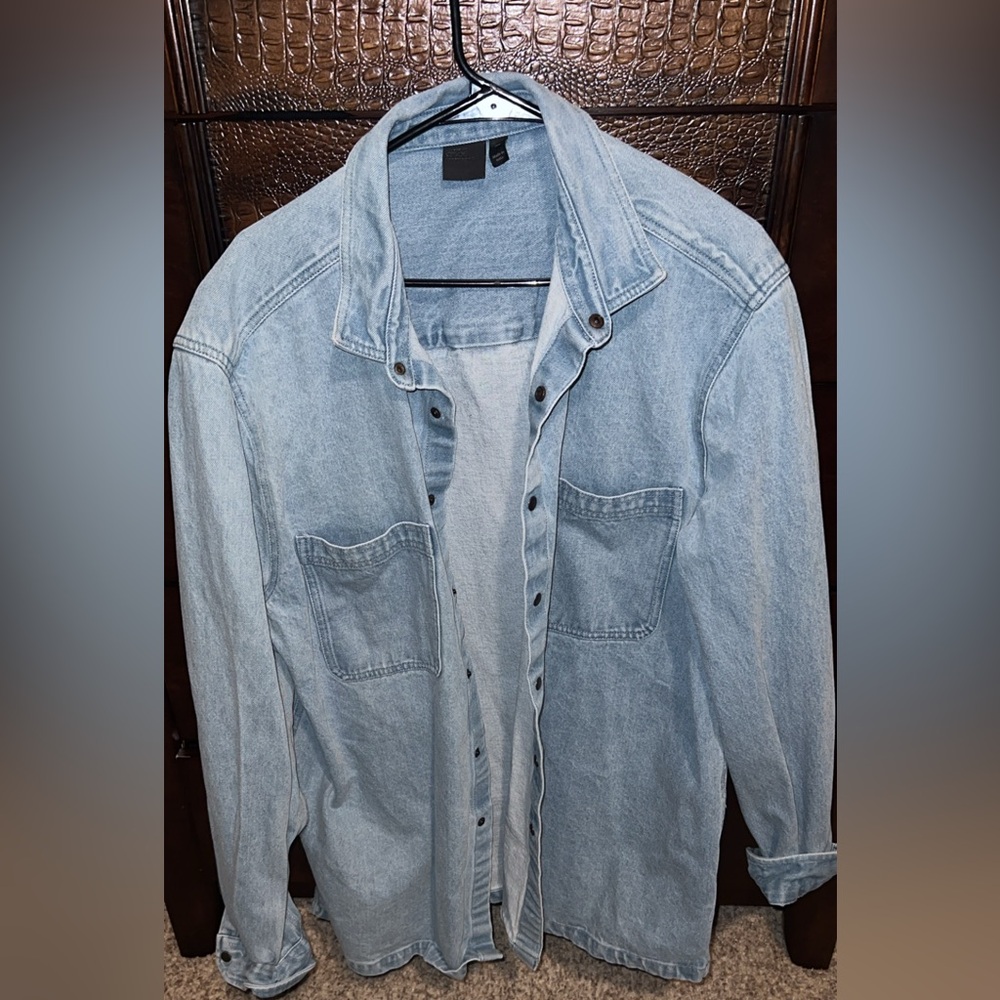 Men's Light Blue Denim ASOS Jacket
